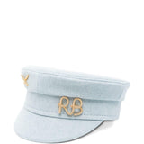 Cappello baker boy in denim in blu Ruslan baginskiy - donna 