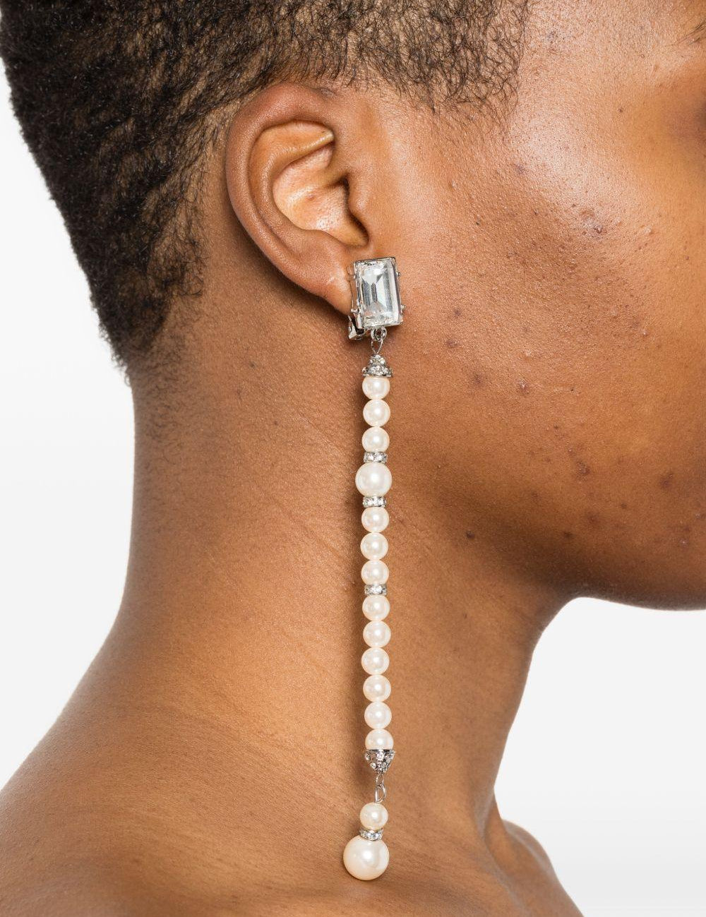 Orecchini pendenti con perla in argento Alessandra rich - donna 