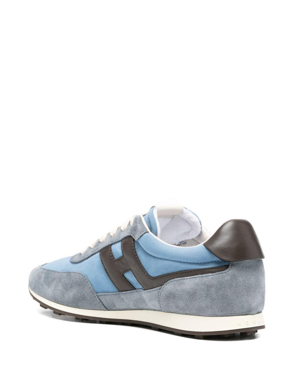 Sneakers con logo in blu Hogan - uomo 
