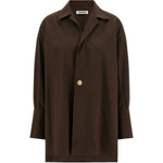 Camicia Jodie con bottone singolo in marrone Darkpark - donna 