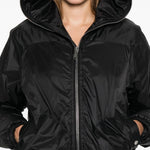 Giacca con cappuccio in nero Rick owens drkshdw - donna 
