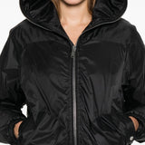 Giacca con cappuccio in nero Rick owens drkshdw - donna 