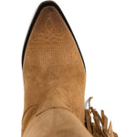 Stivali ricamati con frange in marrone Golden goose - donna 
