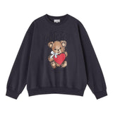 Felpa con stampa teddy in nero Ganni - donna 