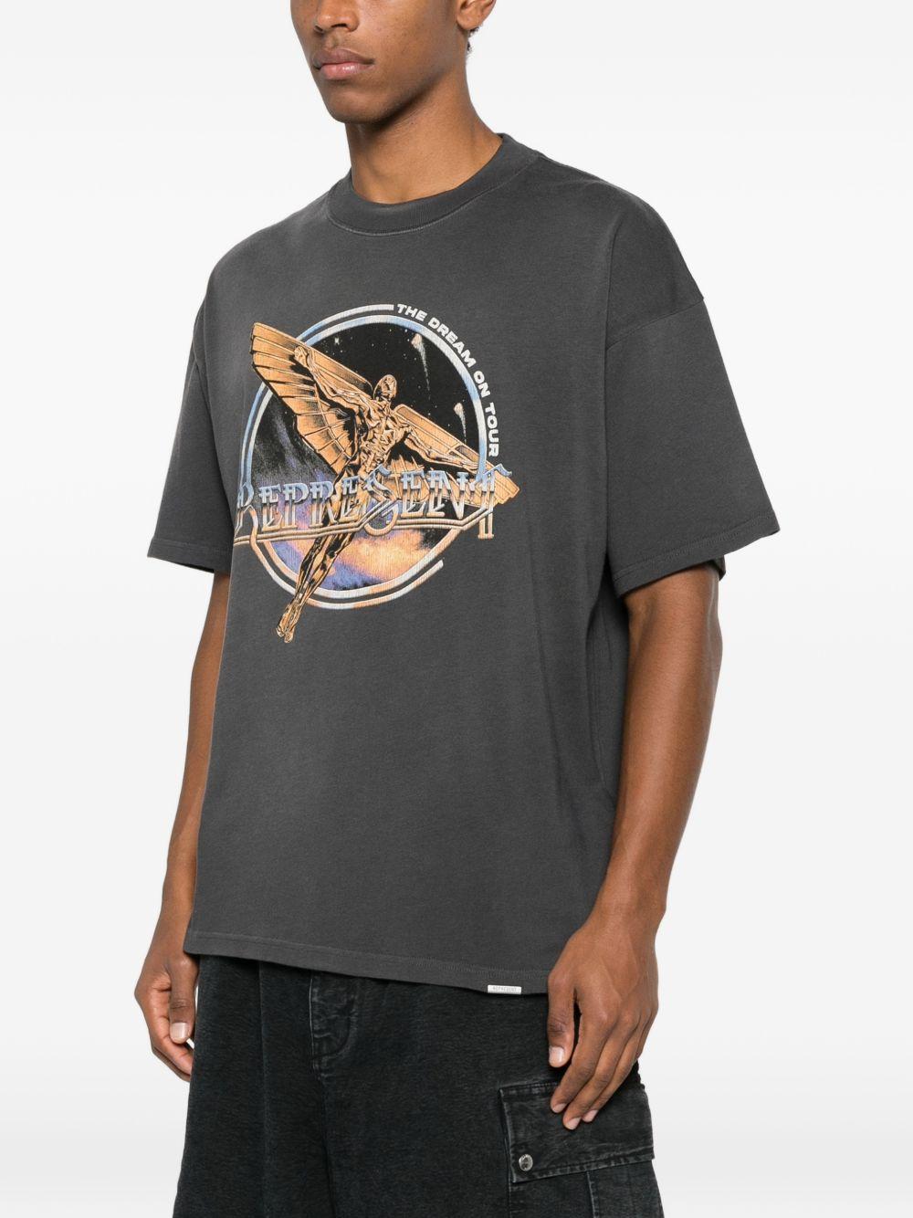 T-shirt con stampa grafica golden tour in grigio Represent - uomo 