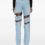 Jeans cut-out in azzurro Coperni - donna 