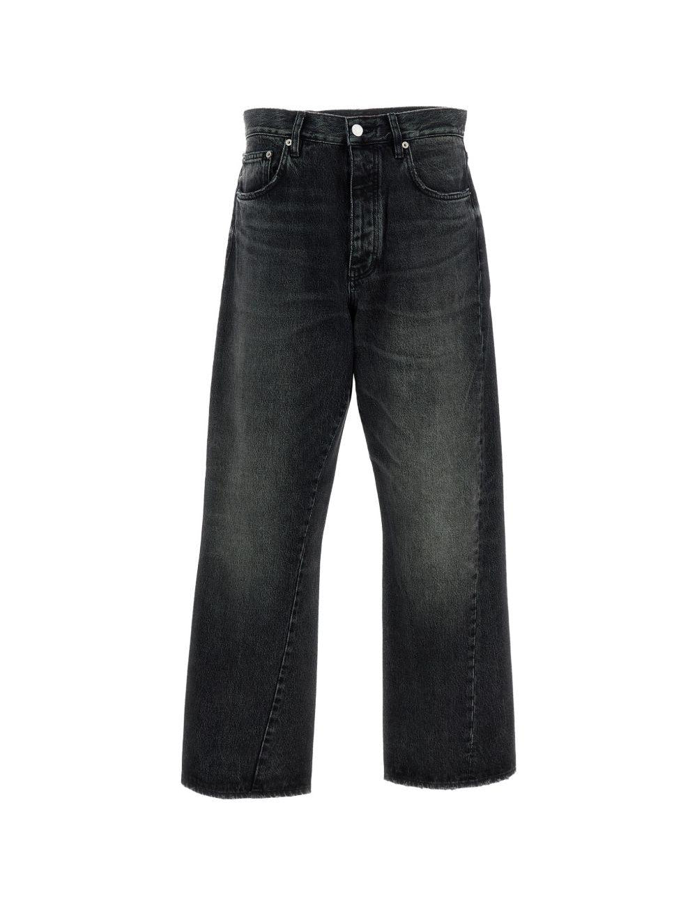 Jeans a gamba larga con cinque tasche in nero Sunflower - uomo 