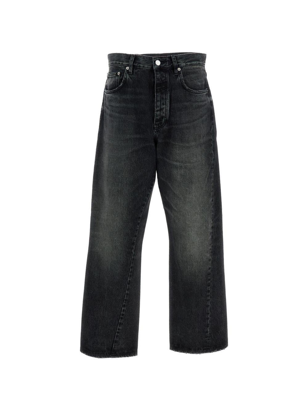 Jeans a gamba larga con cinque tasche in nero Sunflower - uomo 