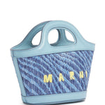 Borsa con logo tropicalia in celeste Marni - donna 