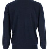 Maglione a girocollo in blu Kangra - uomo 