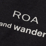 T-shirt a maniche corte x roa in nero Roa x and wander - uomo 