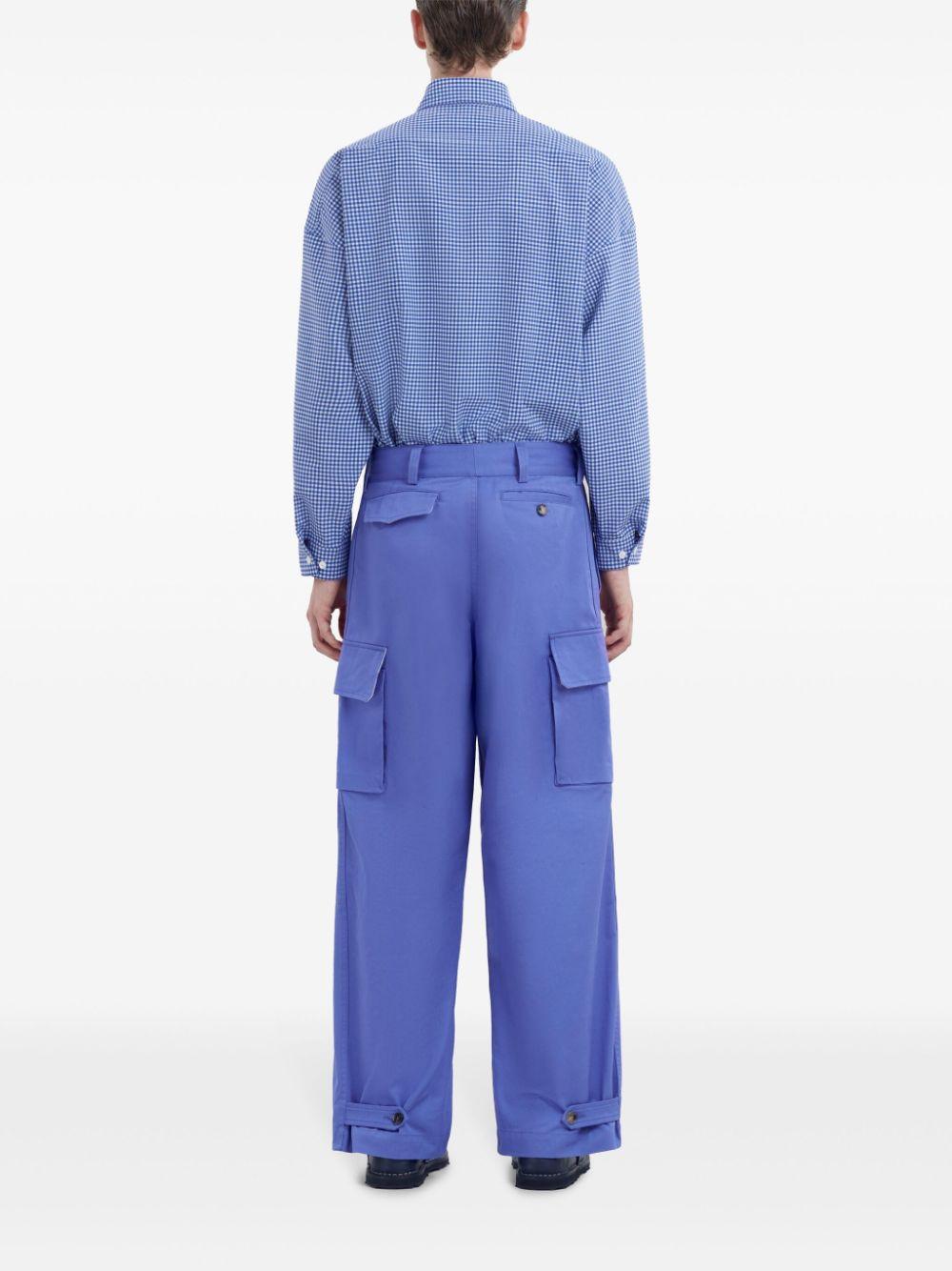 Pantaloni cargo con tasche in blu Marni - uomo 