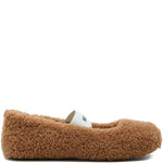 Ballerine in shearling in marrone Moon boot - donna 