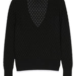 Maglione con scollo a v in blu Sapio - uomo 