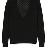 Maglione con scollo a v in blu Sapio - uomo 