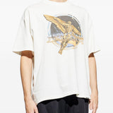 T-shirt con stampa grafica golden tour in bianco Represent - uomo 