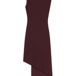 Abito midi asimmetrico in viola Courrèges - donna 