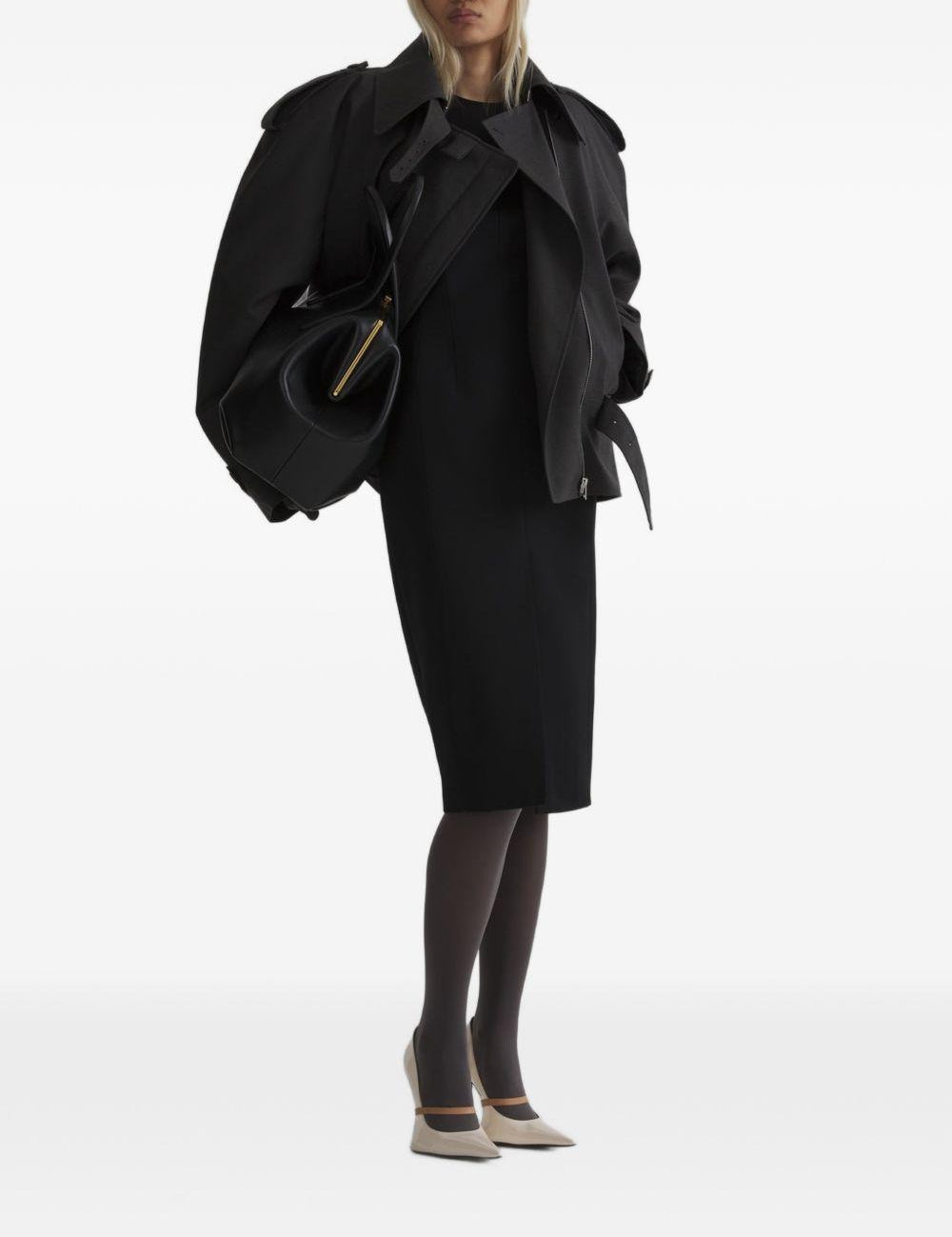 Abito midi stockman in nero 