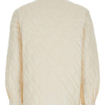Giacca-camicia con design trapuntato in crema Moncler - donna 
