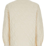 Giacca-camicia con design trapuntato in crema Moncler - donna 