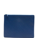 Clutch intrecciato A4 in blu Dragon diffusion - donna 