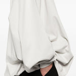Felpa hun in bianco Rick owens drkshdw - uomo 