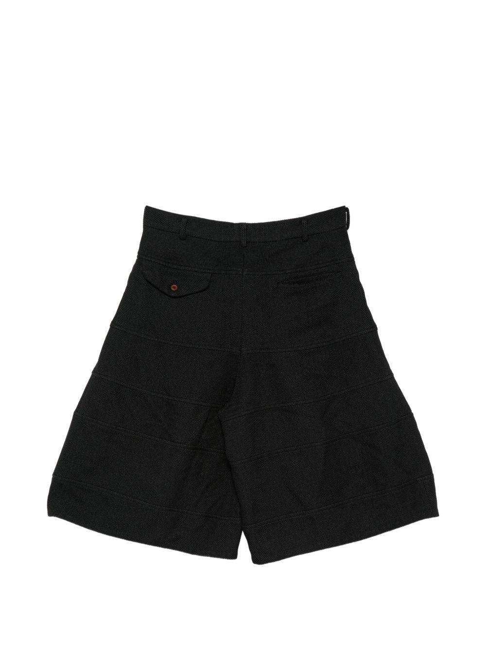 Pantaloncini con passanti per cintura in nero Comme des garcons homme plus - uomo 