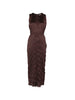 Mizu long dress in brown staud - women