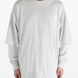 T-shirt a maniche lunghe tommy  in bianco Rick owens drkshdw - uomo 