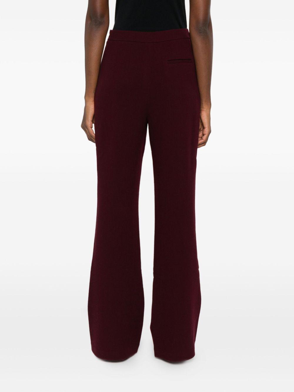 Pantaloni svasati in borgogna Roland Mouret - donna 