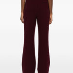Pantaloni svasati in borgogna Roland Mouret - donna 