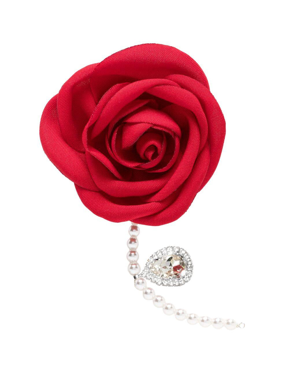 Orecchini con decorazioni floreali in rosso Magda butrym - donna 
