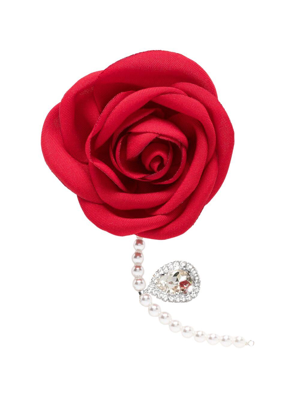 Orecchini con decorazioni floreali in rosso Magda butrym - donna 