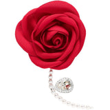 Orecchini con decorazioni floreali in rosso Magda butrym - donna 