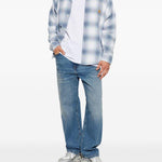 Camicia Tyers a scacchi in blu e bianco 