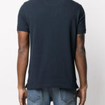 Polo con logo in blu - BARBOUR uomo 