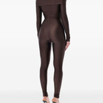 Tuta intera con spalle scoperte in marrone The andamane - donna 