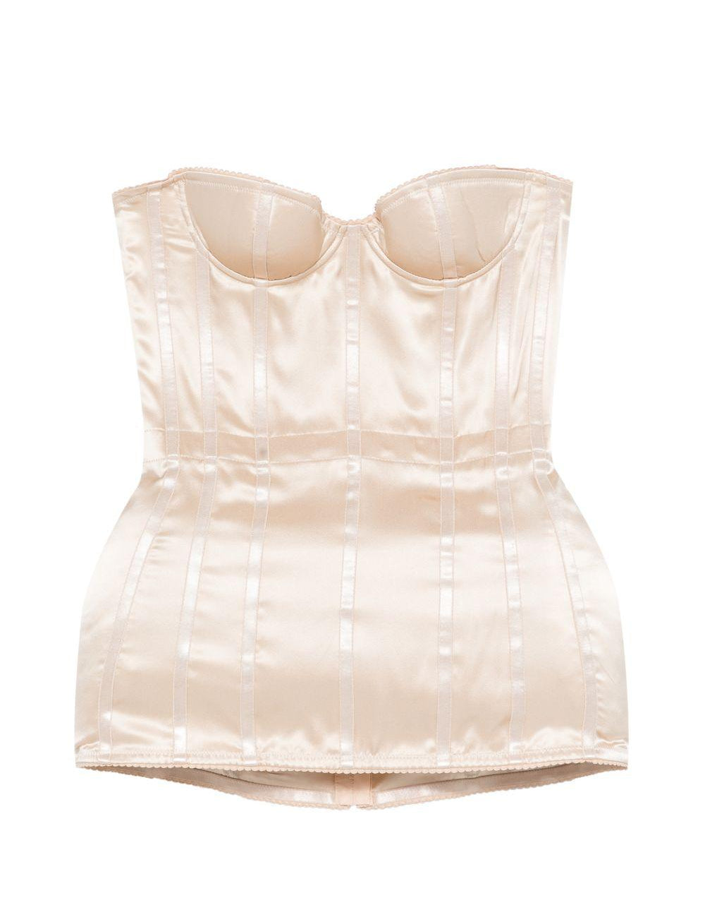 Corsetto di seta in avorio Magda butrym - donna 