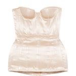 Corsetto di seta in avorio Magda butrym - donna 