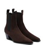 Stivaletti in suede in marrone Toteme - donna 