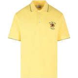 Polo con logo ricamato in giallo Drole de monsieur - uomo 