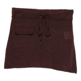 Mini gonna con coulisse in marrone Aya Muse - donna 