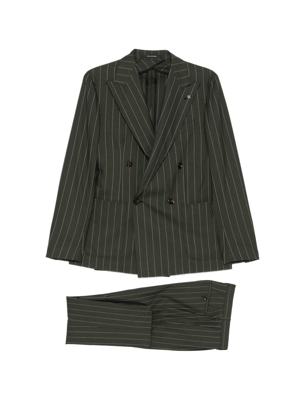 Completo doppiopetto in grigio gessato Tagliatore - uomo 