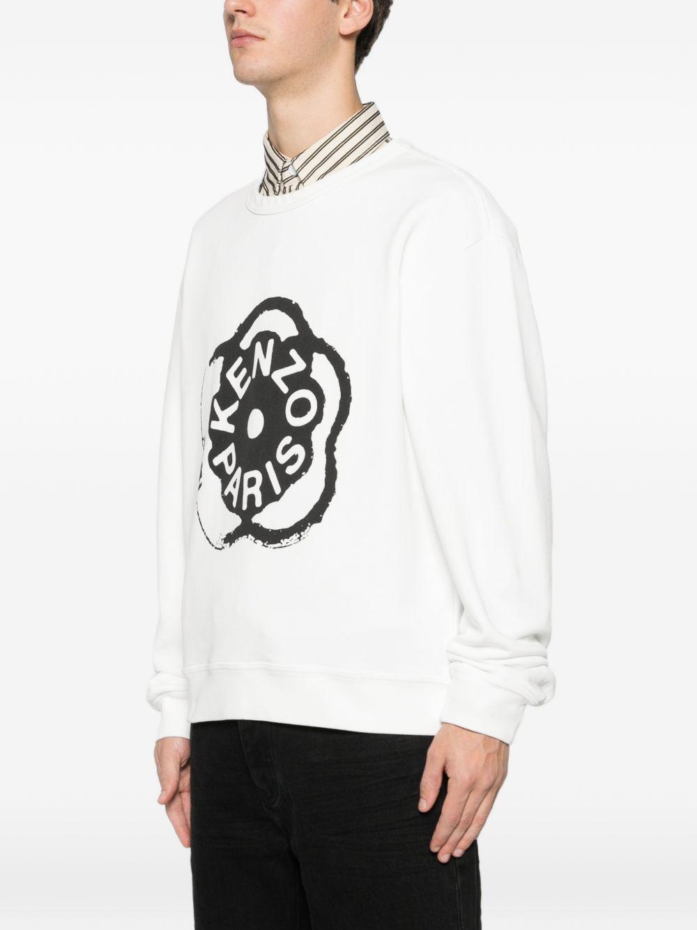Felpa con stampa in bianco Kenzo - uomo 