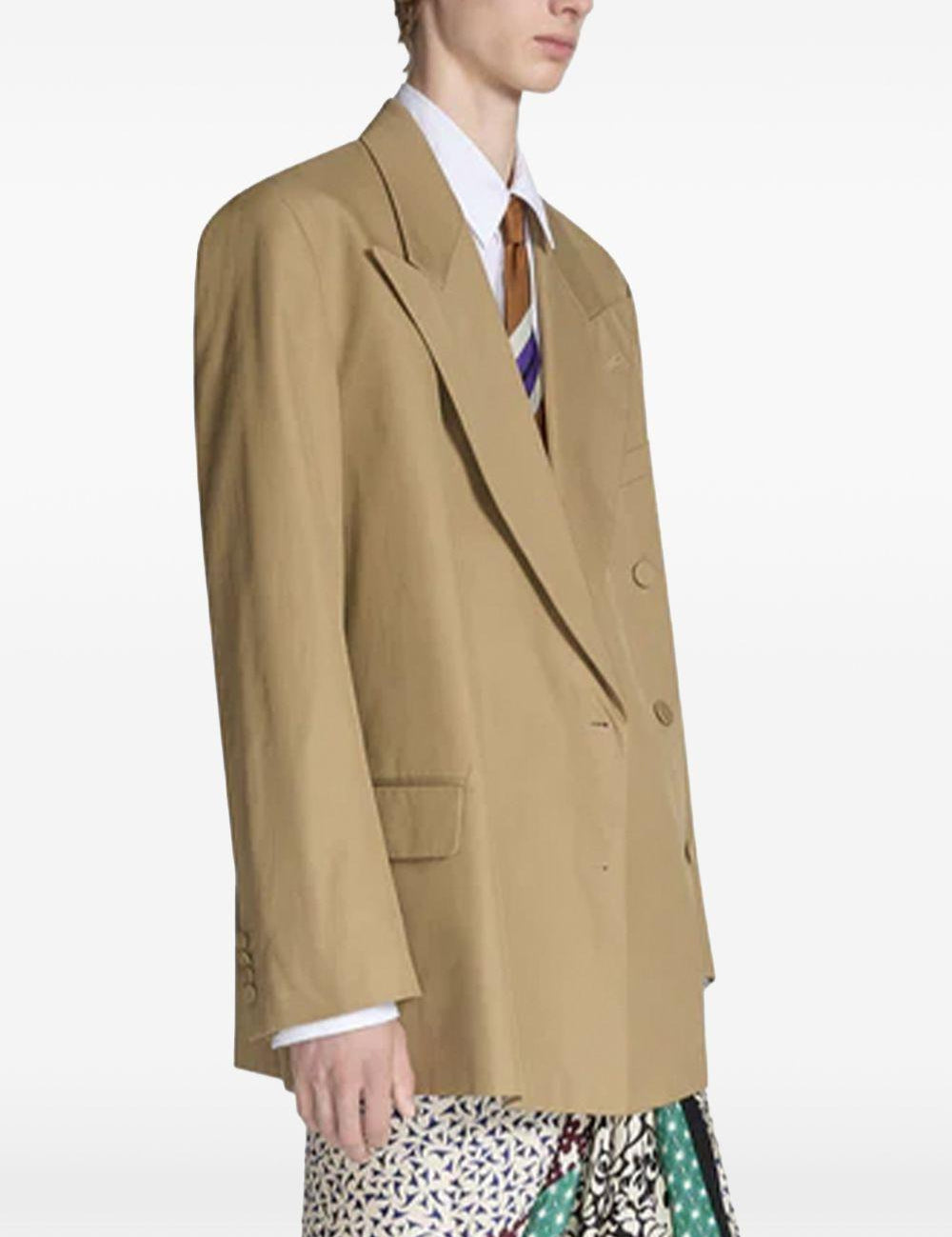 Blazer doppiopetto bosier in beige Dries van noten - uomo 