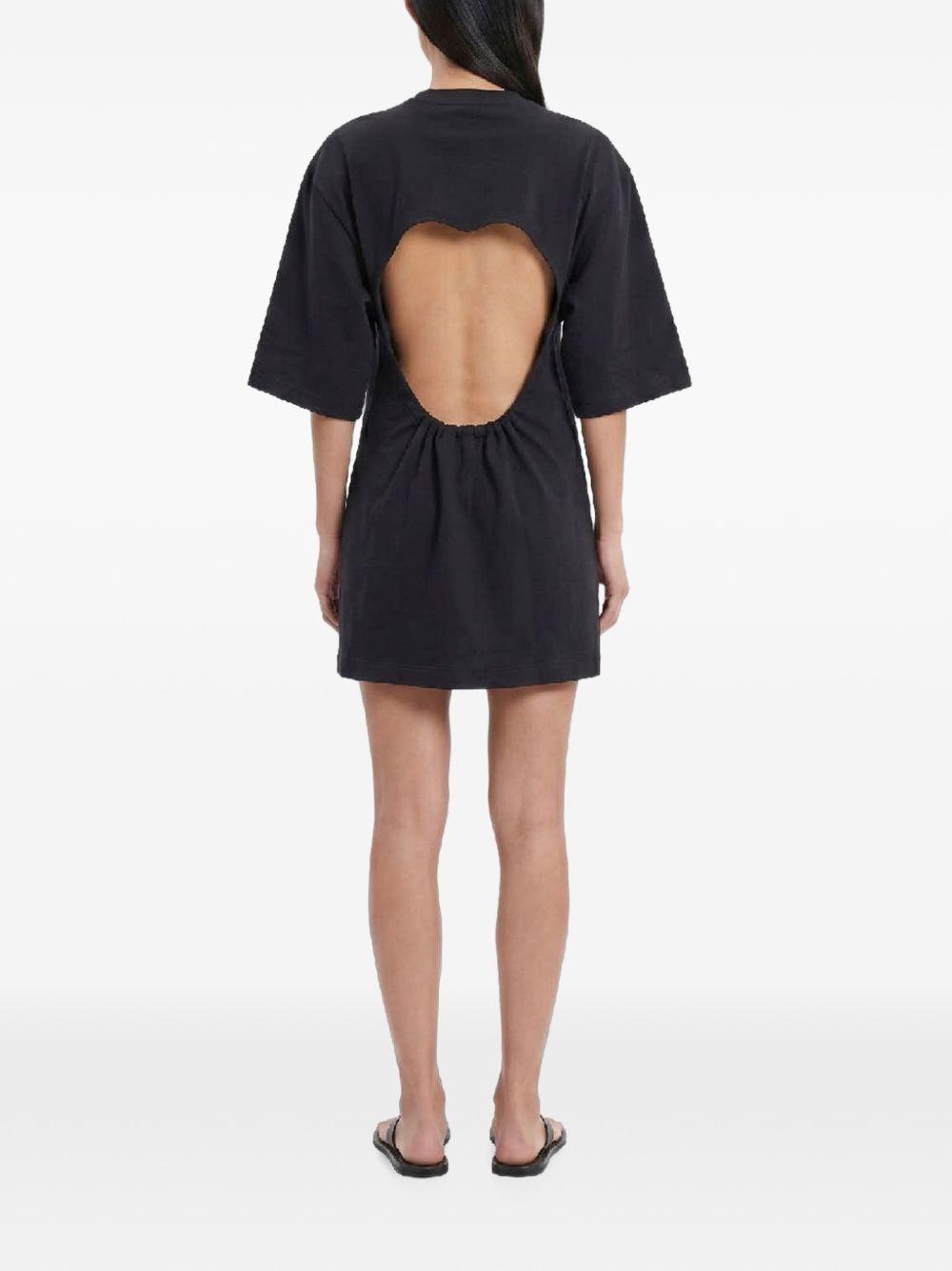 Abito a t-shirt con schiena scoperta in nero Wardrobe NYC - donna 