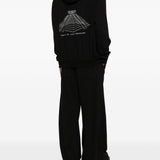 Felpa con cappuccio in nero Rick owens - uomo 