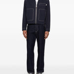 Giacca-camicia Bay con zip in blu Carrer - uomo 