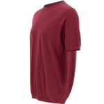 T-shirt a girocollo in bordeaux Kangra - uomo 