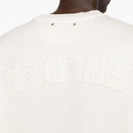 Felpa con logo in beige 